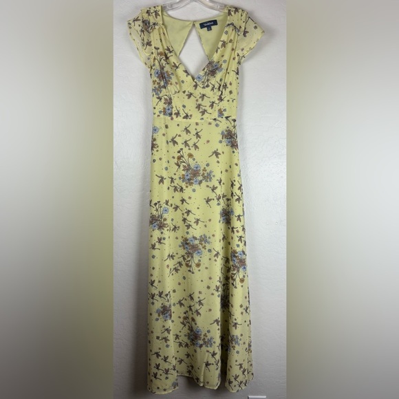 Modcloth Dresses & Skirts - NEW ModCloth You're Flowing Places Dragonfly Floral Maxi 2 Yellow $129 1324/25